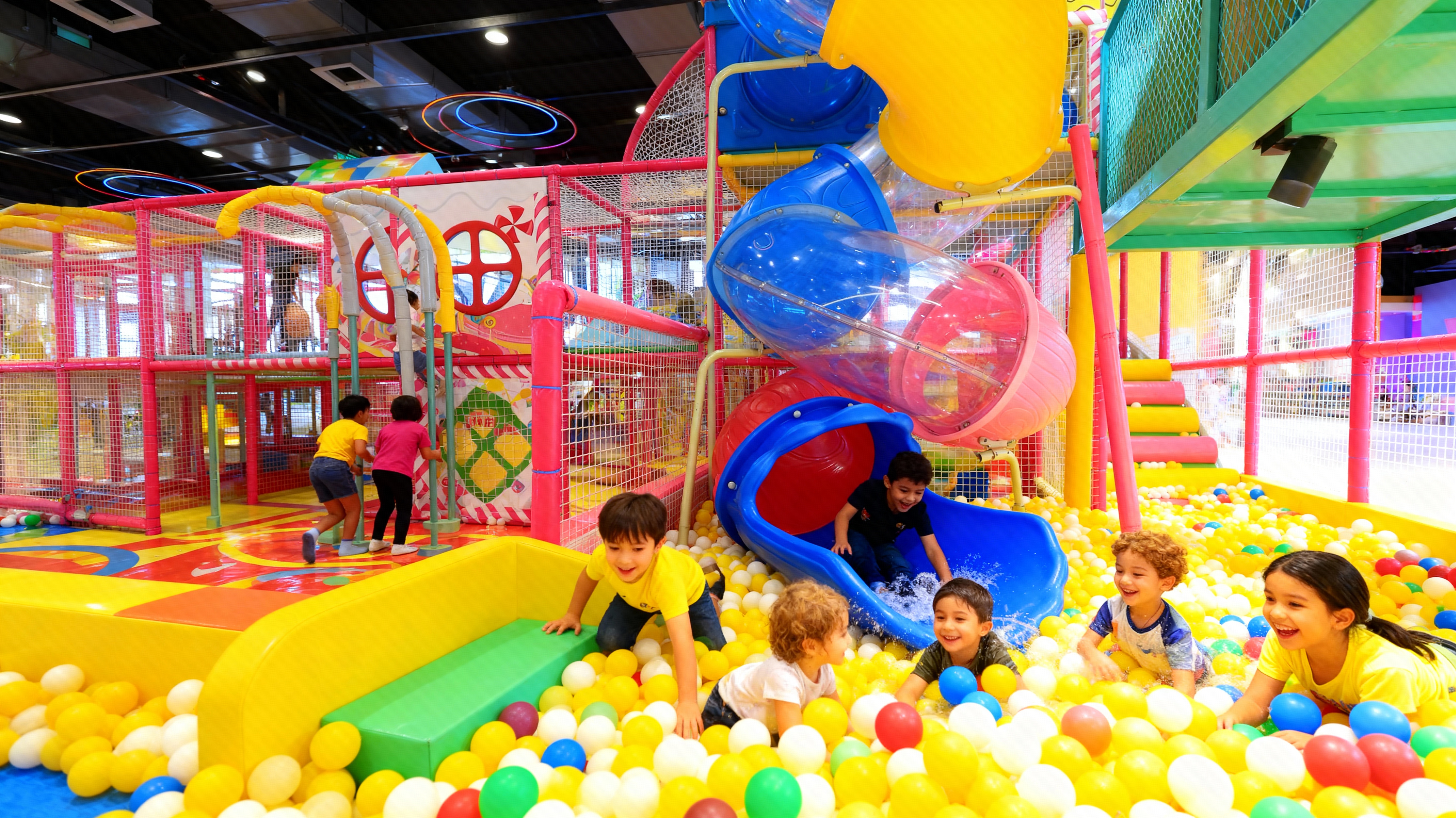 Tunnel Slide Area At Jus Jumpin Avani Mall