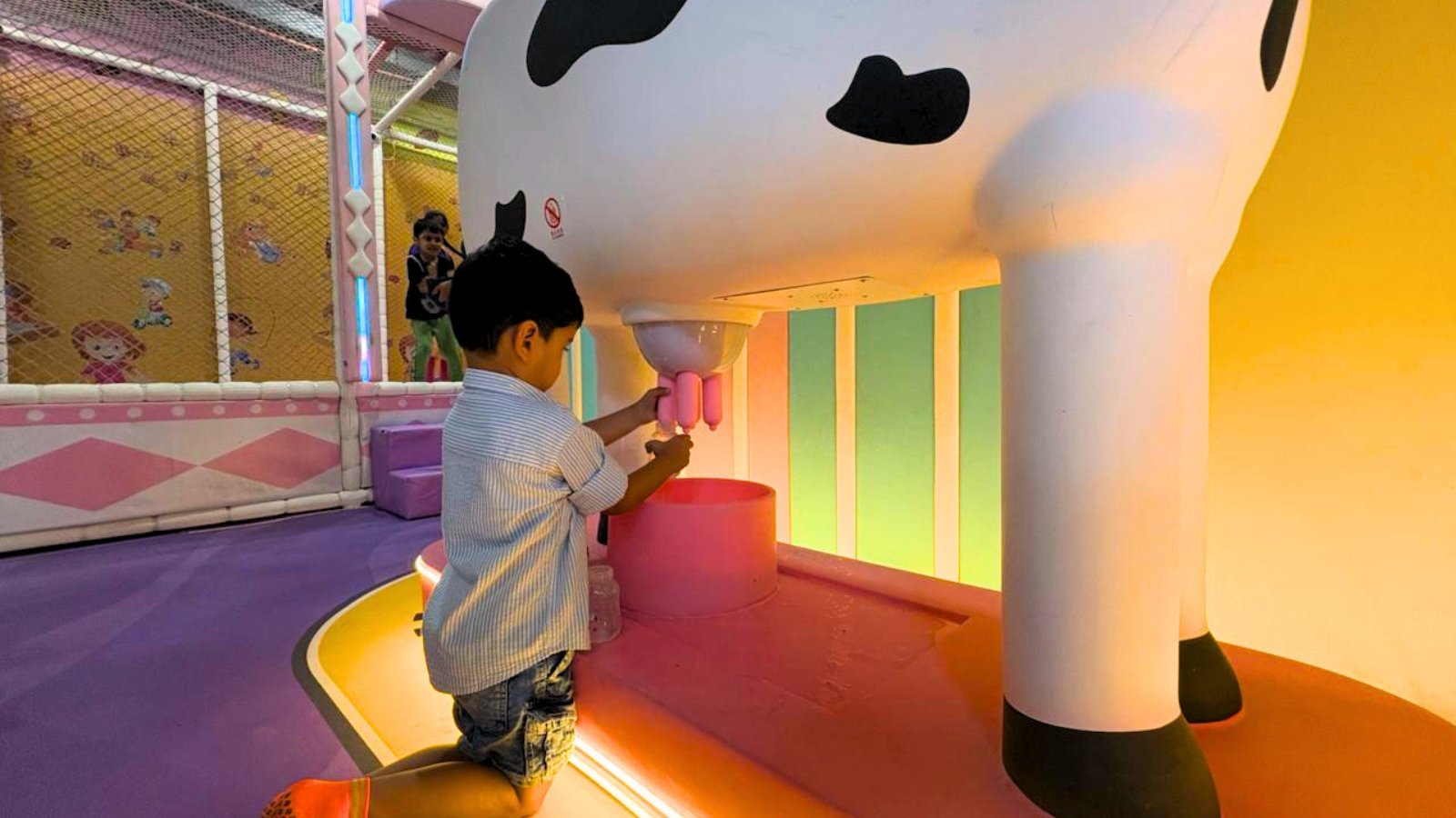 Cow game at Hyderabad DSL Virtue Mall