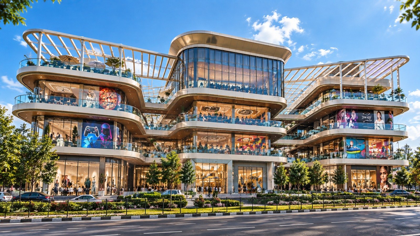 Kids play zone in Gurgaon M3M Route 65 Mall - Day View